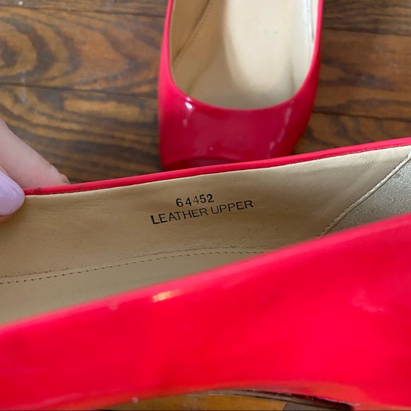 J.CREW PINK PATENT LEATHER HITTEN PEEP TOE HEEL SIZE 9 - Picture 9 of 11